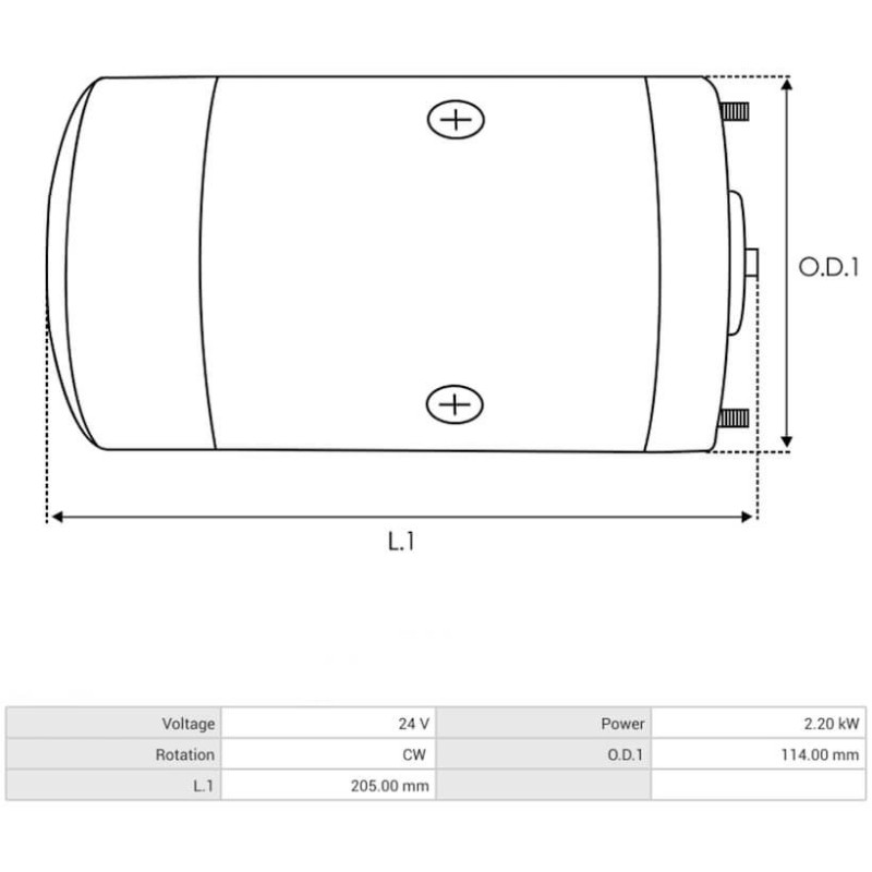 DC motor replacement 11.218.269 / AMJ5963 / IM0038