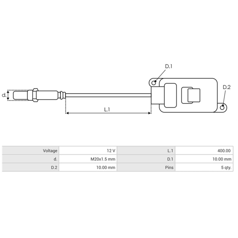 NOX-Sensor sostituisce 059907807P / 5WK97442