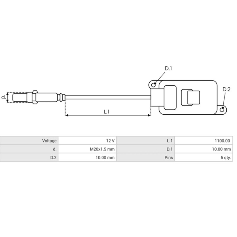 NOX-Sensor sostituisce 80A907807S / SNS415D