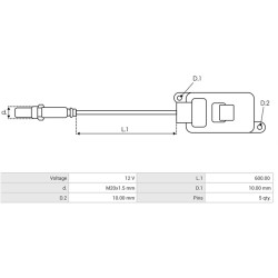 NOX-Sensor sostituisce 059907807AD / 5WK97230
