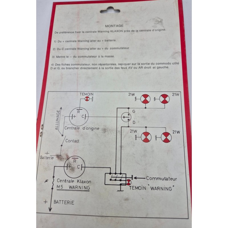 Kit de instalación de luces de emergencia de 12 voltios para coche