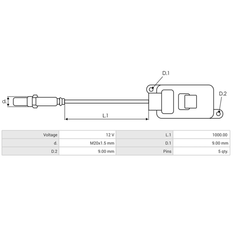 NOX-Sensor sostituisce 13628594553 / 70680107 PER AUTO BMW