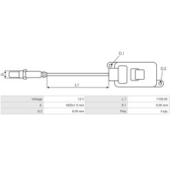 NOX-Sensor sostituisce 858984602 / 5WK96699A PER AUTO BMW