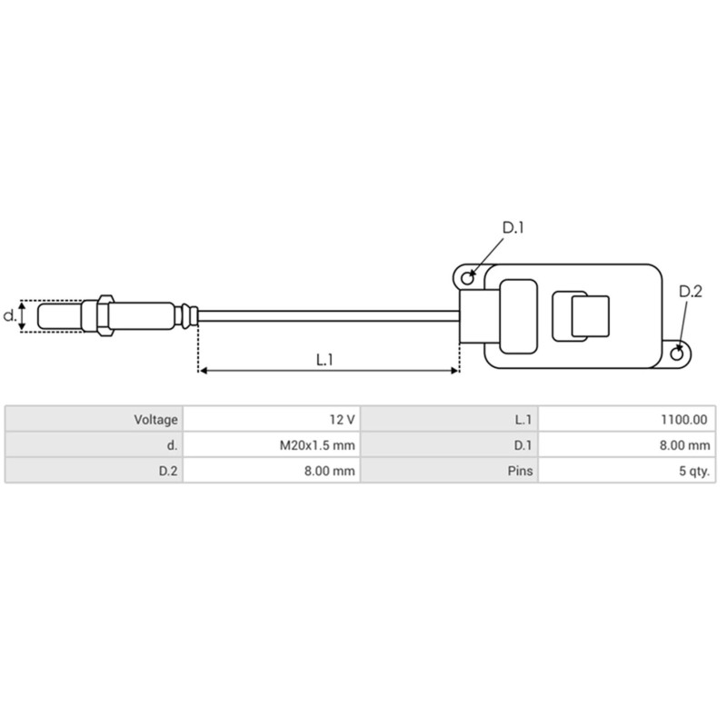 NOX-Sensor sostituisce 858984602 / 5WK96699A PER AUTO BMW