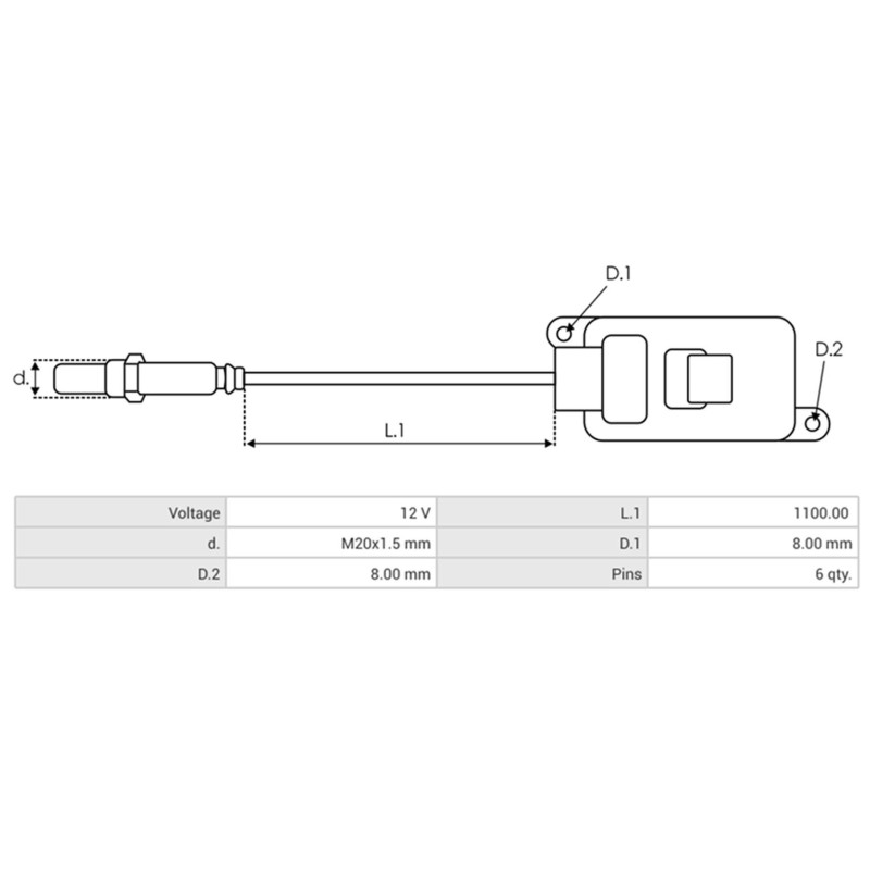 NOX-Sensor sostituisce 55497260 / SNS719 PER AUTO OPEL