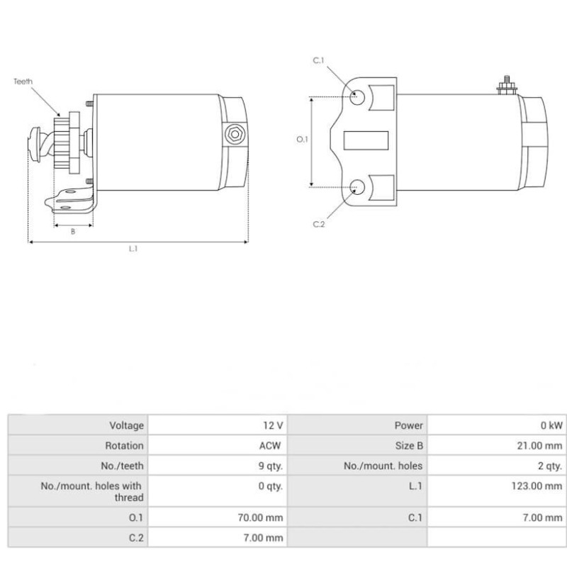 NUOVO motorino di avviamento sostituisce Honda 31200-18S-000 / Polaris 0453478 / 0454952 per Polaris Quad