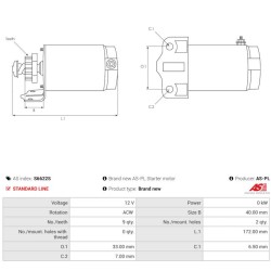 Motor de arranque reemplaza 438000-4650 / T1311112 para motocicletas Triumph Street Triple / Tiger XR / Tiger XCA.