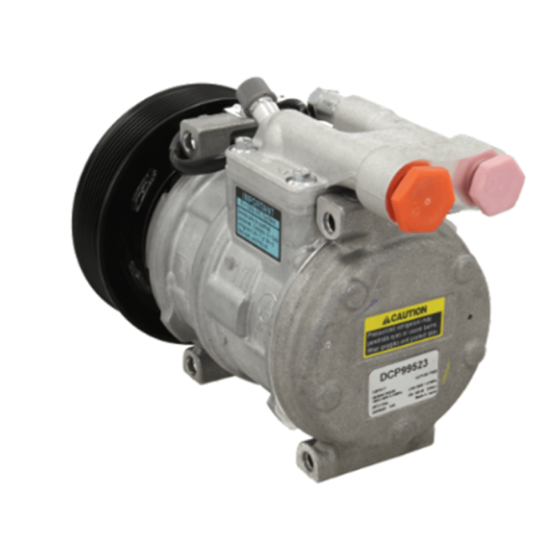 AC compressor DENSO DCP99523 replacing 4371007560 for agricultural machinery JOHN DEERE