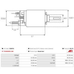 Relais pour démarreur Mitsuba sm302-22 / SM402-04 / sm402-04n