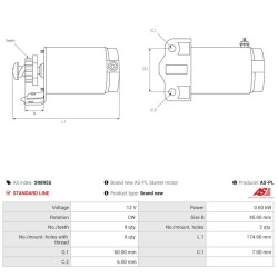 Démarreur remplace 4014290 / 4014909 pour QUAD POLARIS Sportsman 570 / BOBCAT 3400XL