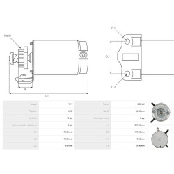 Anlasser ersetzt 585060 / 586285 / 4730920MO30SM für JOHNSON / EVINRUDE Außenbordmotoren