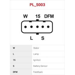 Alternator 0124555179 replaces 0124555003 / 0124555139 / 0986046560 for DAF truck
