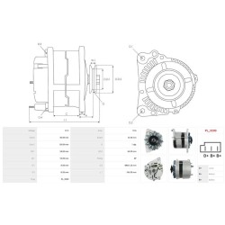 Alternator replacing ISKRA IA0811 / AAK4599 / 11201811 / MG216