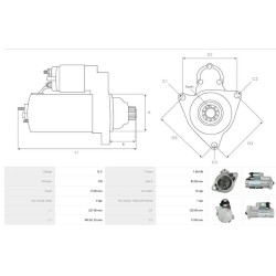 Motor de arranque reemplaza 438000-1790 / 28100-0L180 para TOYOTA LAND CRUISER PRADO / HILUX VIII