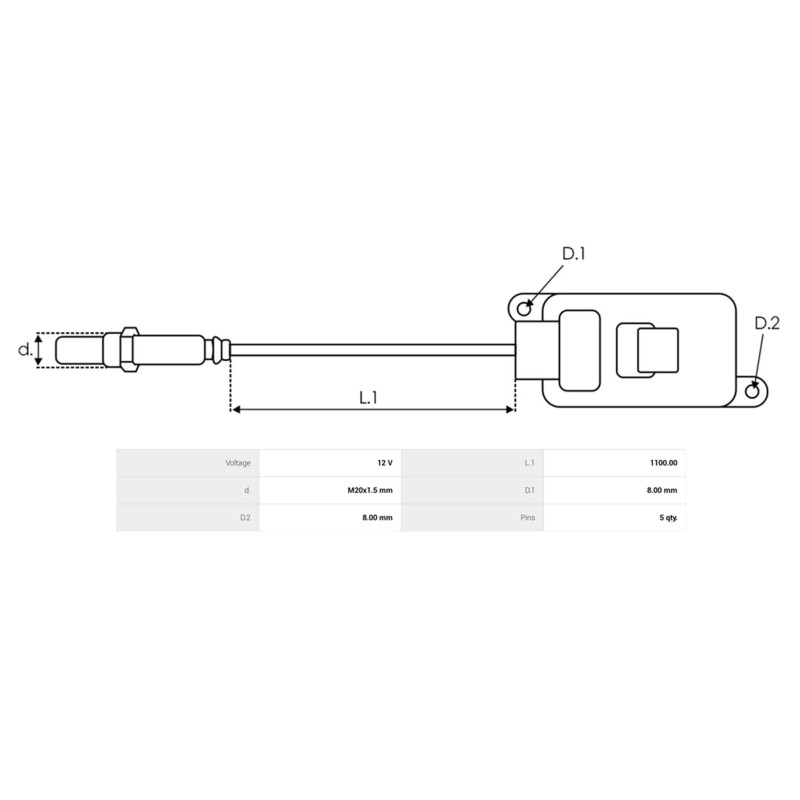 NOX sensor replacing HC3A-5L248-CB  / SNS361 FOR TRUCKS / HEAVY-DUTY VEHICLES FORD USA