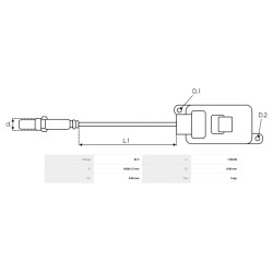 Sensor NOX sustituye 844144466 / 5WK96711C PARA CAMIONES IVECO
