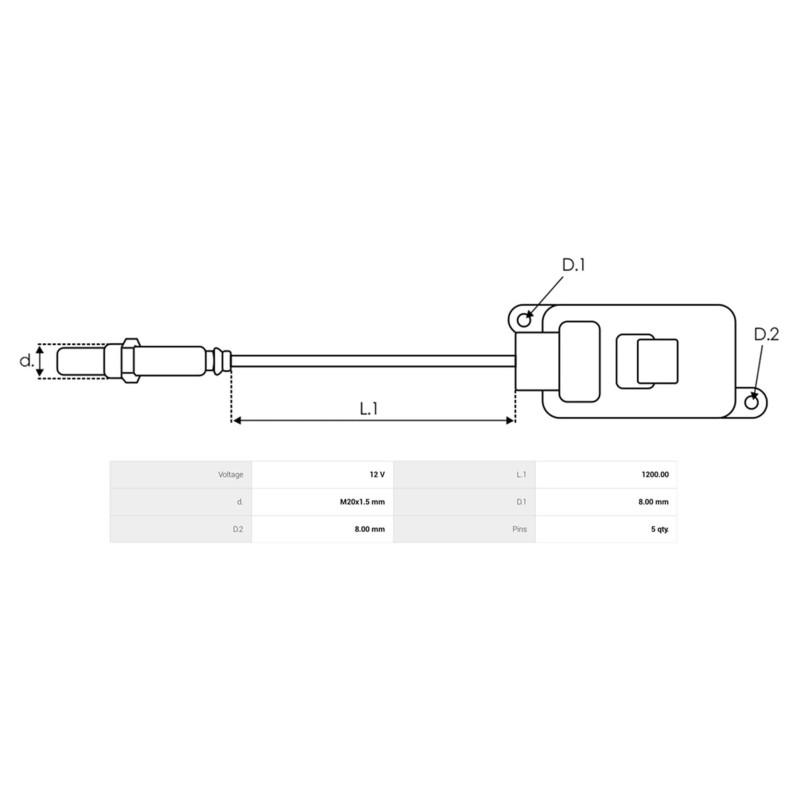 Capteur NOX remplace 296402F160 / CSN78B17AS POUR VOITURE HYUNDAI / KIA
