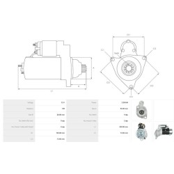 Starter replacing S13-289 / S13-89D / S13-89C / S13-89B for THERMO KING