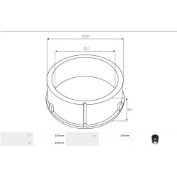 Lagerkappe für lichtmaschinen Bosch 0120400806 / 0120400807 / 0120400810