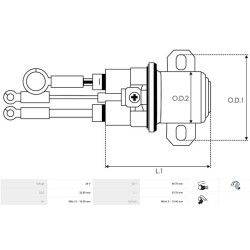 Relay Auxiliaire for starter BOSCH 0001241005 / 0001241006