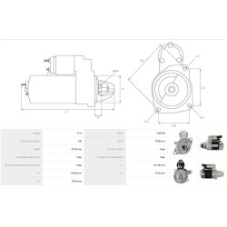 Motor de arranque que sustituye a S114-614 / S114-606C / 31200-PC0-884 para HONDA CIVIC V / CRX III